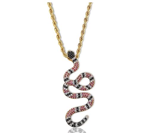 gucci snake pendant|gucci silver charm necklace.